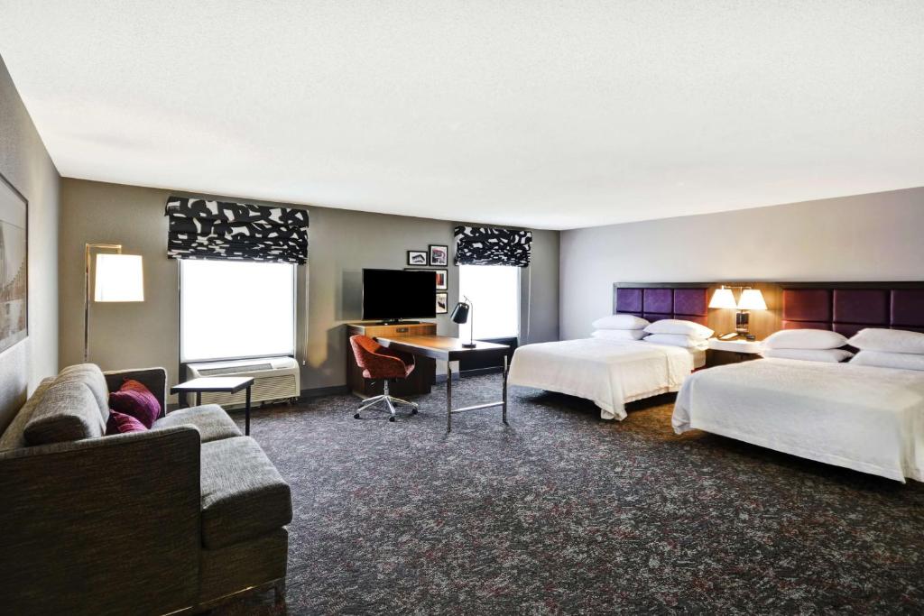 Hampton Inn & Suites Columbus-Easton Area - Suite Queen Studio Avec Deux Lits Queen Et Canapé-Lit - Non-Fumeurs