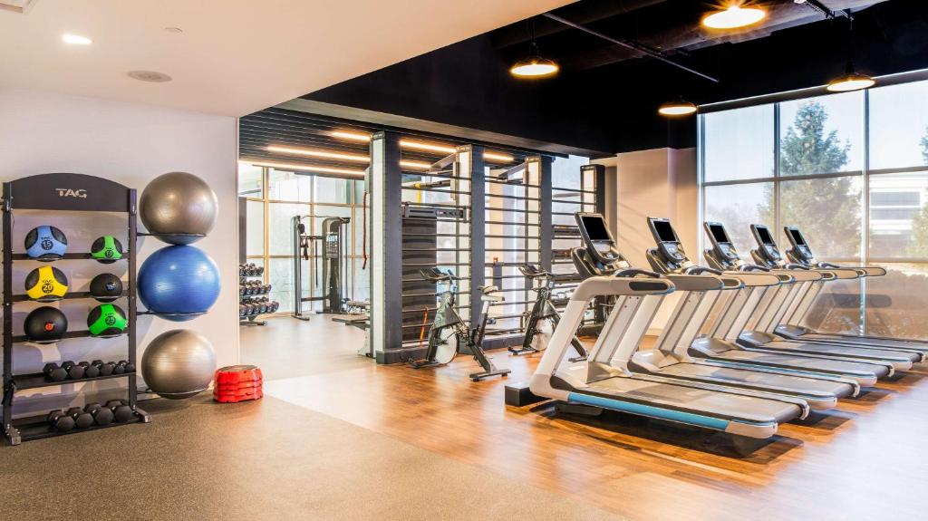 Fitness centrum a/nebo fitness zařízení v ubytování Hilton Columbus/Polaris
