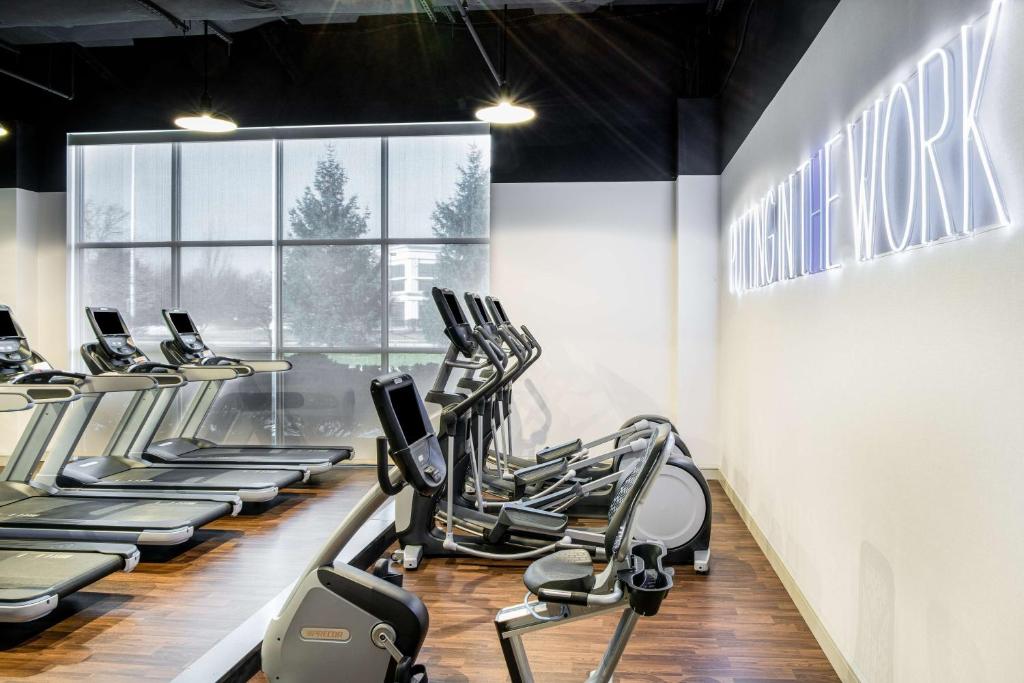 Fitness centrum a/nebo fitness zařízení v ubytování Hilton Columbus/Polaris