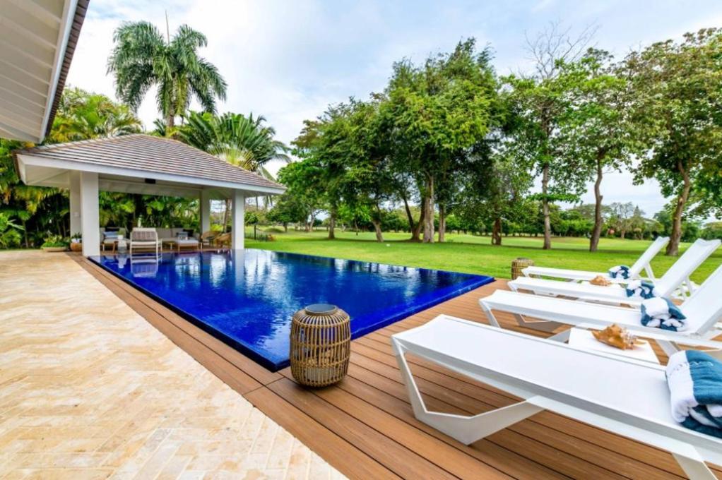 an image of a swimming pool in a house at Sunny Vacation Villa No 77 in San Rafael del Yuma
