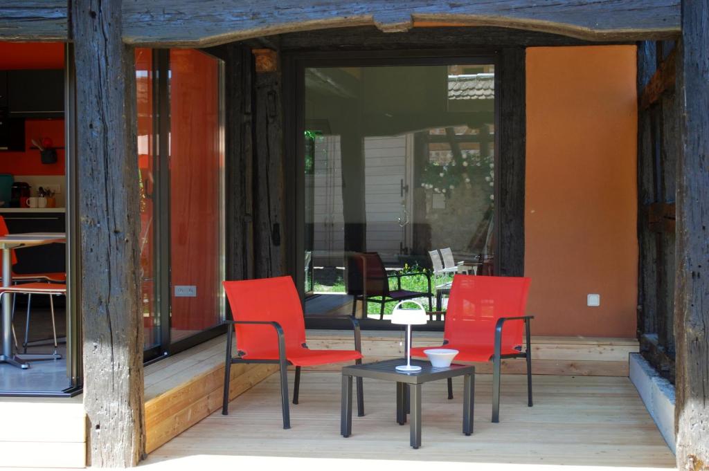 Patio nebo venkovní prostory v ubytování B&B Le Lodge