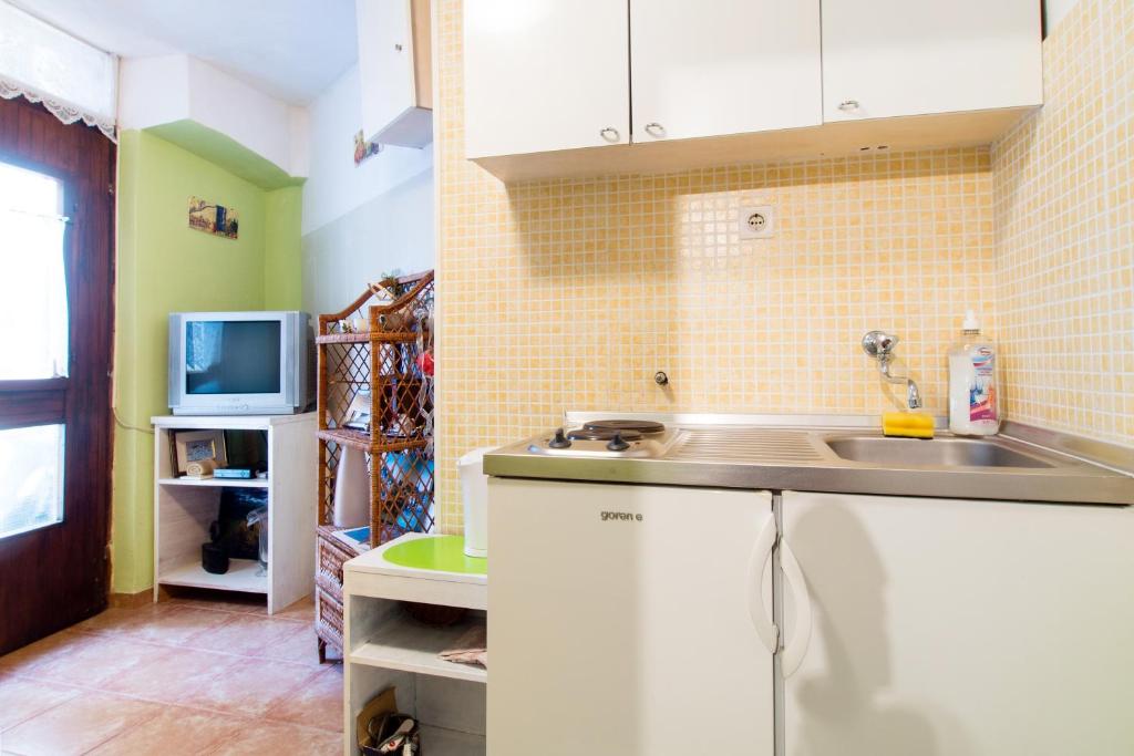 Kuchyň nebo kuchyňský kout v ubytování Split Accommodation