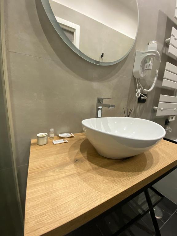 Koupelna v ubytování Le Colonne B&b