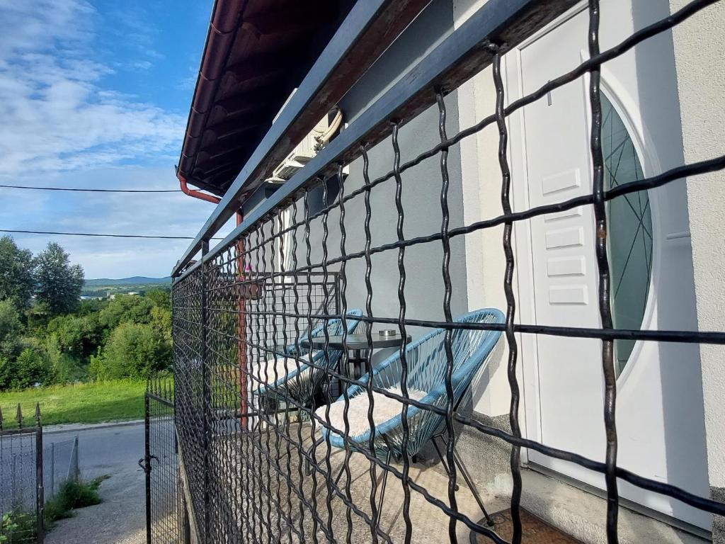 Balkón nebo terasa v ubytování Apartments Window