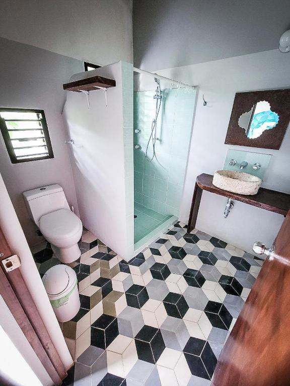 Koupelna v ubytování Maui Hostels Tulum