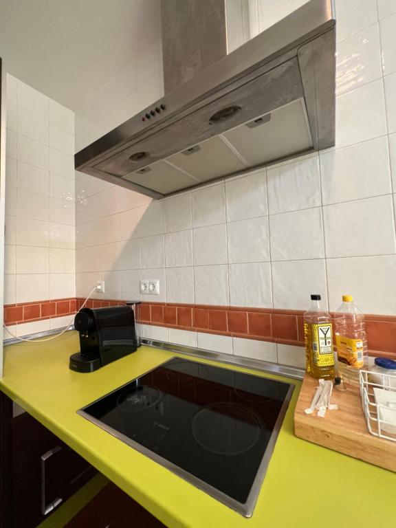 Kuchyň nebo kuchyňský kout v ubytování Apartamentos Sevilla Deluxe Rosales