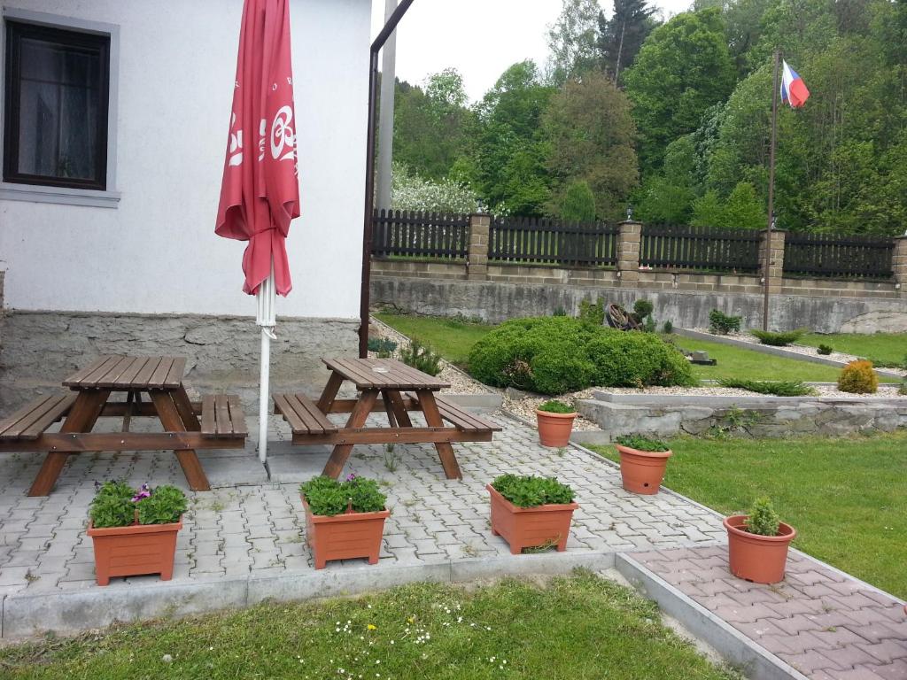 Zahrada ubytování Wellness pension Formanka