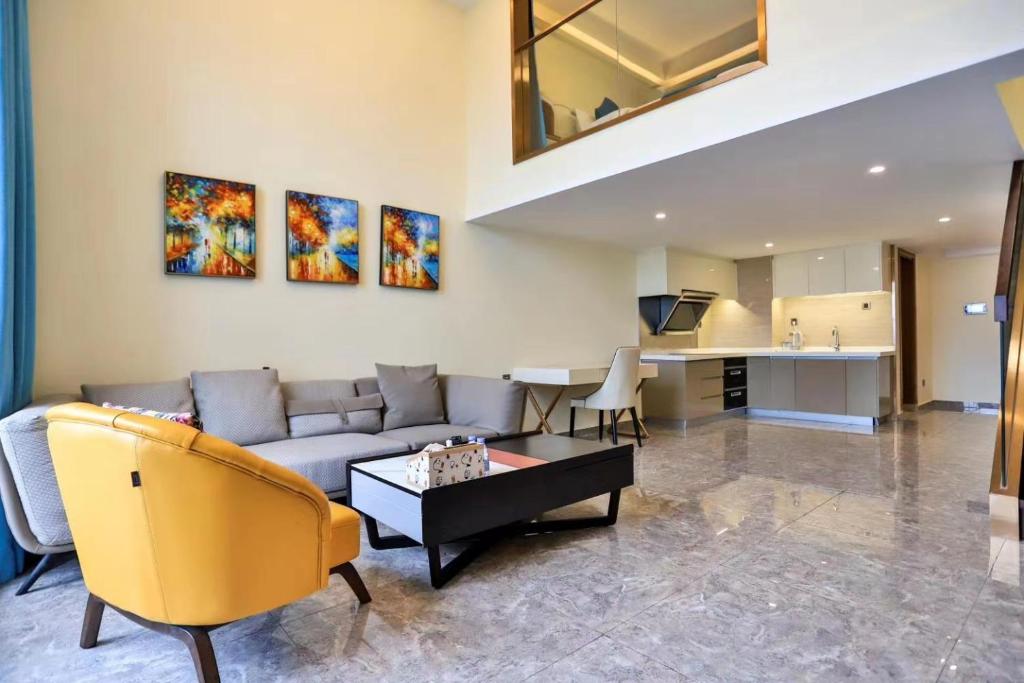 Posezení v ubytování B T Miele Executive Apartment - Qianhai Square Shenzhen