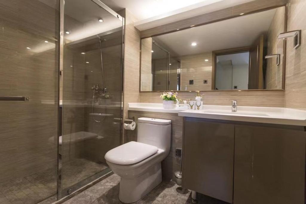 Koupelna v ubytování B T Miele Executive Apartment - Qianhai Square Shenzhen