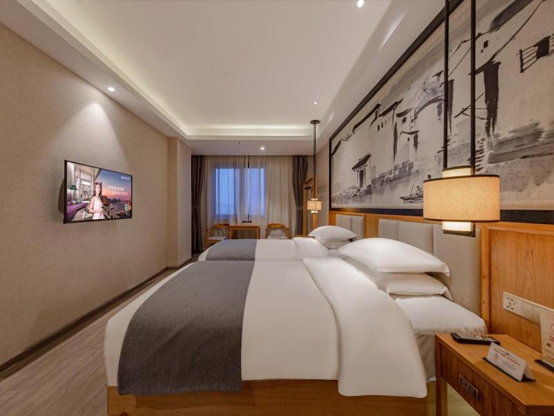 GreenTree Eastern Hotel Jiaxing Haining Leather City Nanguanxiang - Habitación Gemela Oriental