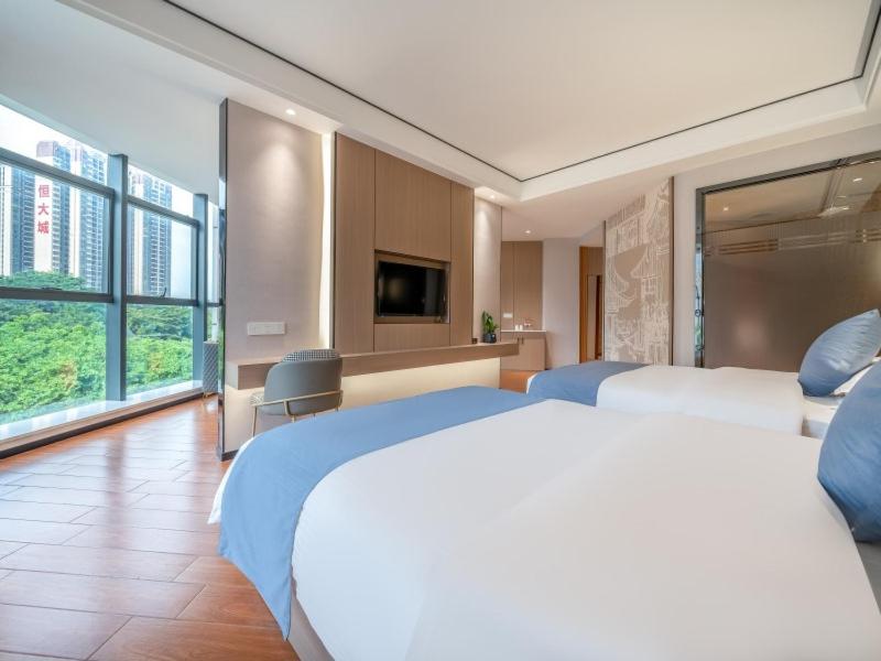 GreenTree Inn Yulin Hongjin Markey Yide - 套房与Mah-Jongg