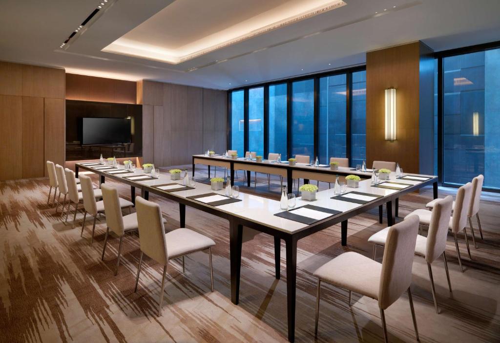 TV a/nebo společenská místnost v ubytování Hyatt Regency Tianjin East