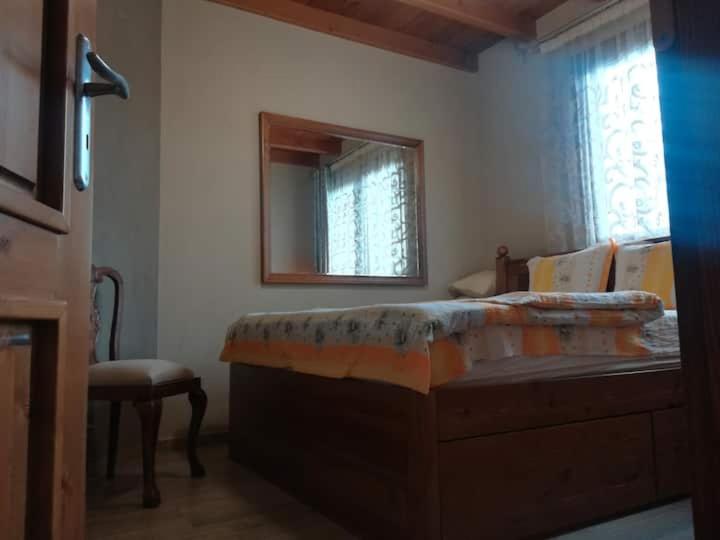 Postel nebo postele na pokoji v ubytování Жанет