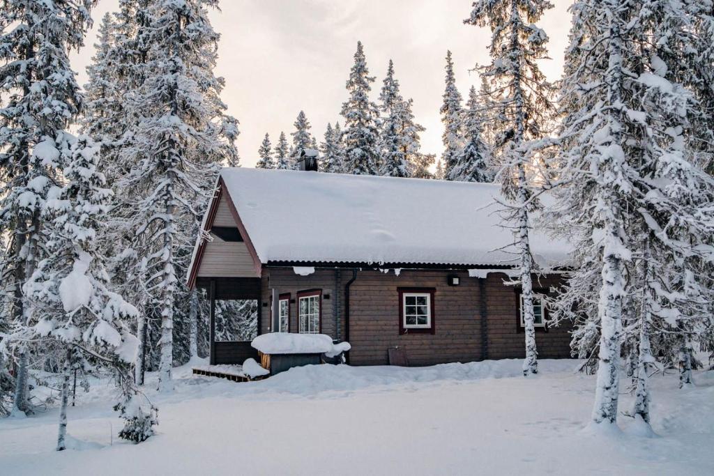 Kåvanstugan Funäsdalen v zimě