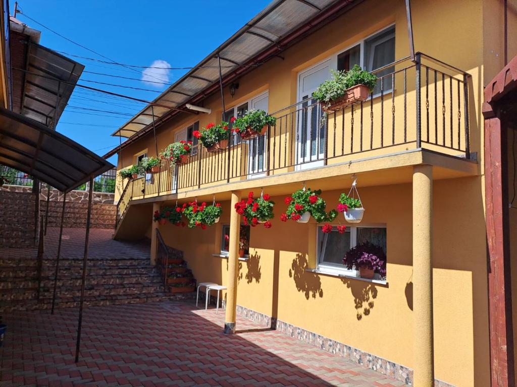Balkón nebo terasa v ubytování Casa dina