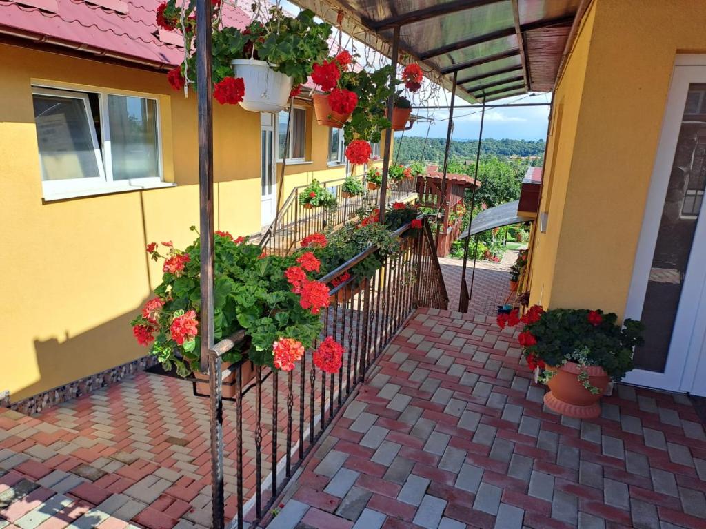 Balkón nebo terasa v ubytování Casa dina