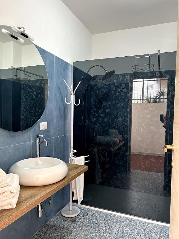 Koupelna v ubytování Saphir b&b