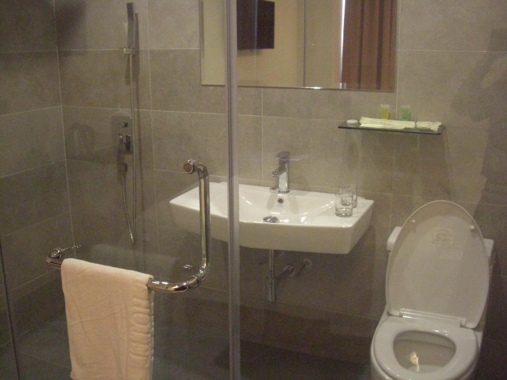 Koupelna v ubytování Marvelot Hotel