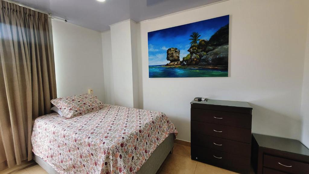 Postel nebo postele na pokoji v ubytování Hotel Olas