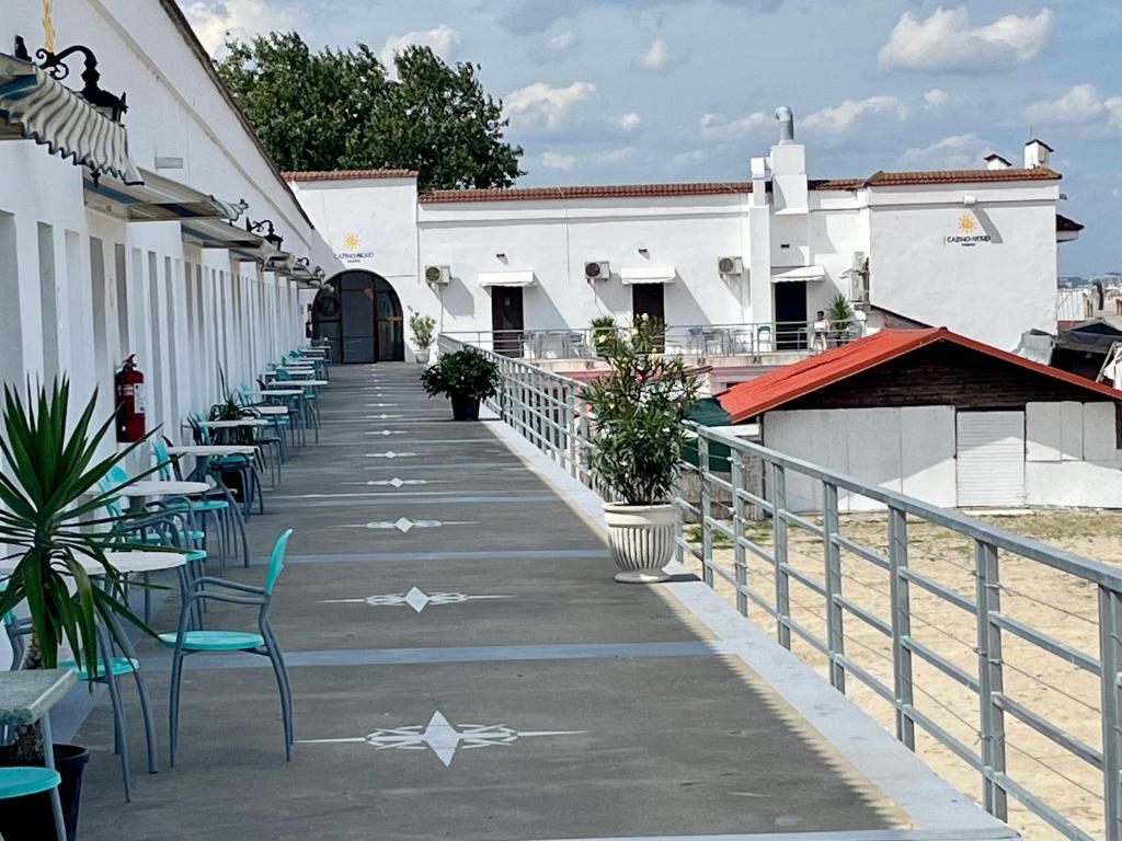 Balkón nebo terasa v ubytování Hostel Cazino Nord Rooms