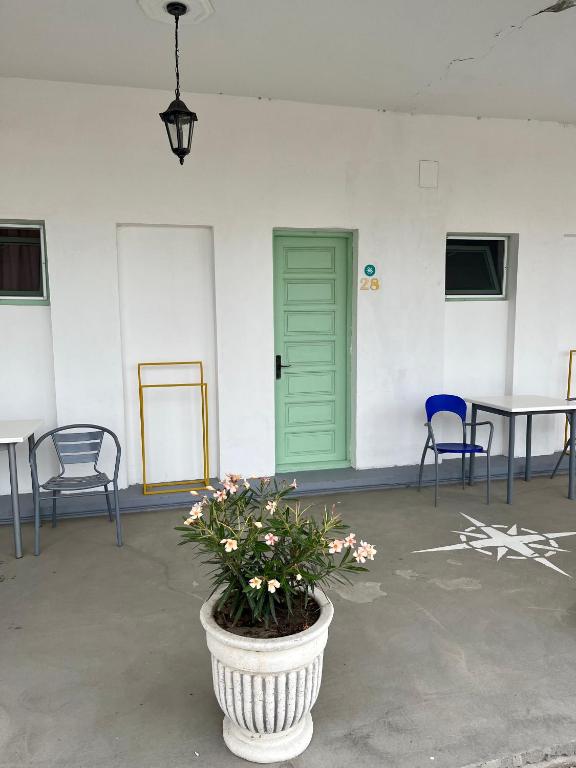 TV a/nebo společenská místnost v ubytování Hostel Cazino Nord Rooms