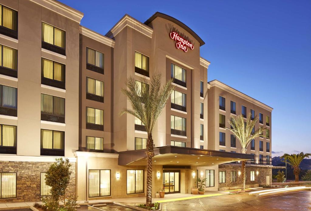 a rendering of the front of a hotel at Hampton Inn San Diego Mission Valley in San Diego