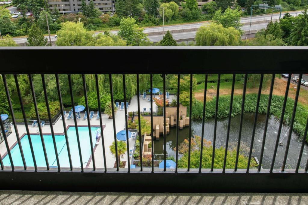 Bazén v ubytování Hilton Bellevue nebo v jeho okolí
