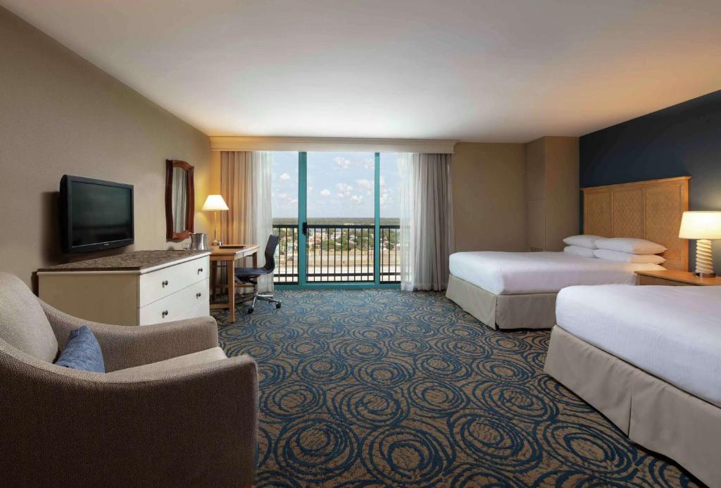Hilton Daytona Beach Resort - Kamer Met Twee Queen Bedden City View - Toegang Voor Gehandicapten