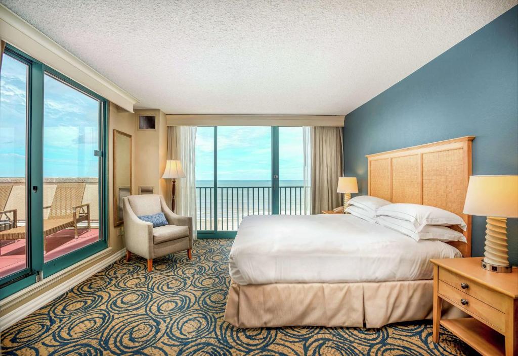 Hilton Daytona Beach Resort - King Room Oceanview - Terras