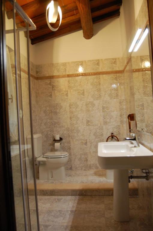 Koupelna v ubytování Casa VALGRAZIOSA
