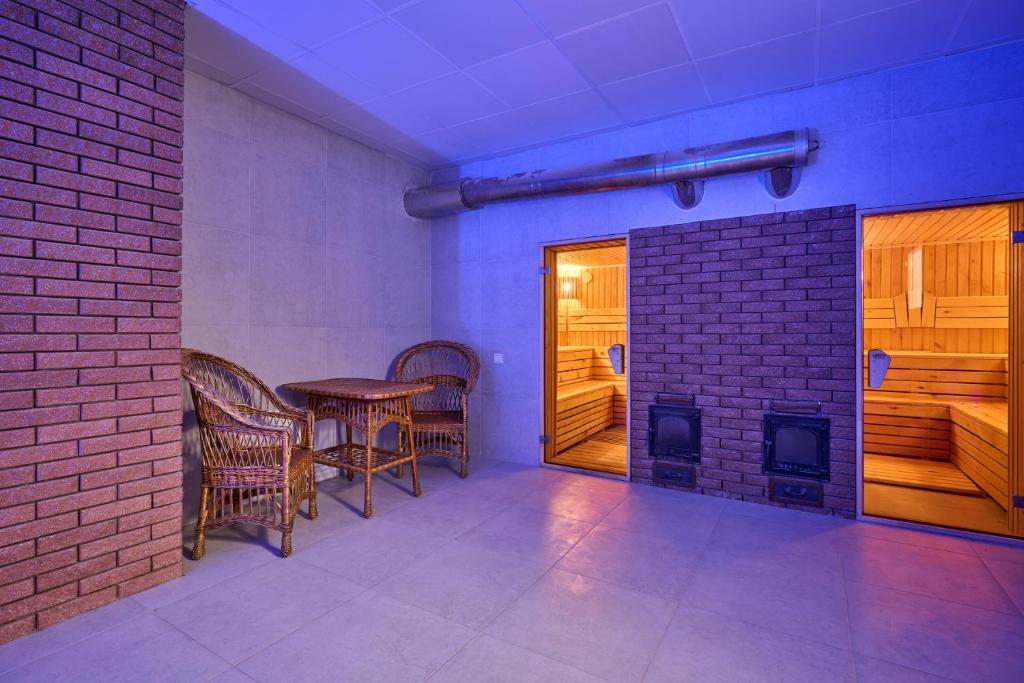 Posezení v ubytování Готель У Борисовича & SPA