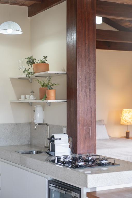 Kuchyň nebo kuchyňský kout v ubytování Casas Gengibre
