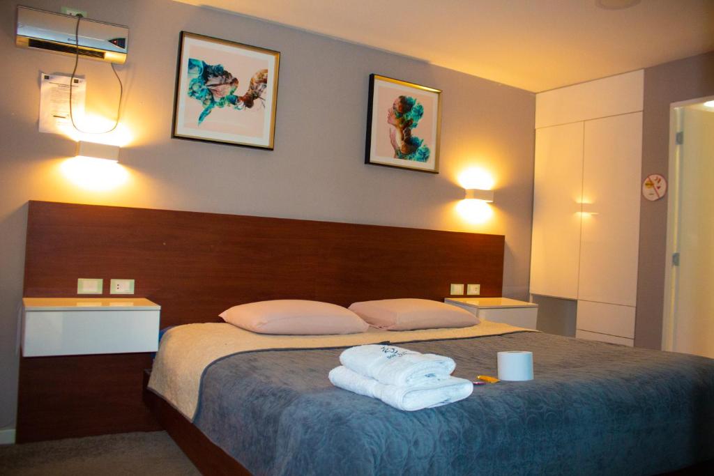 Postel nebo postele na pokoji v ubytování Hotel Don Bartolo