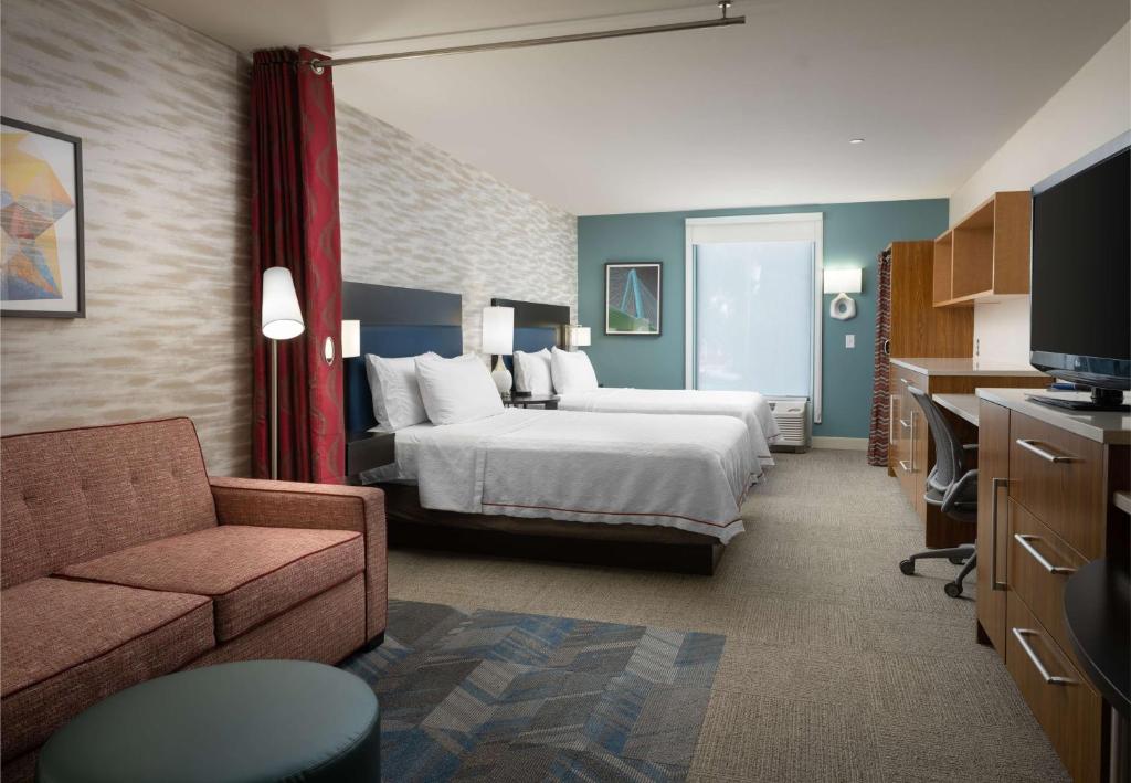 Home2 Suites by Hilton Charleston Airport Convention Center, SC - Queenstudio Met 2 Queensize Bedden - Niet-roken