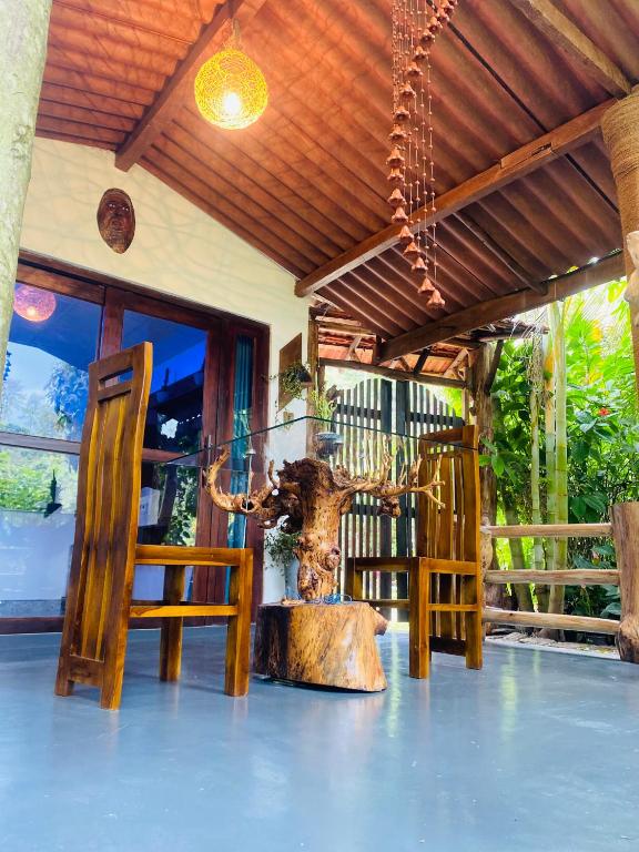 Balkón nebo terasa v ubytování Treetops ella