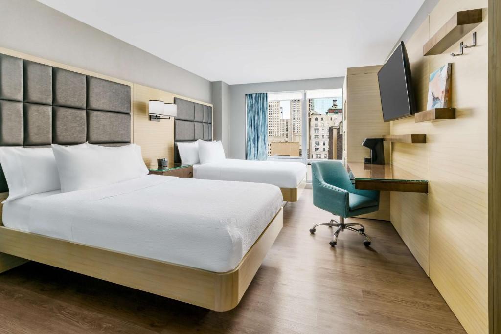 Hilton Garden Inn New York Times Square North - Double Room With Two Double Beds And City View