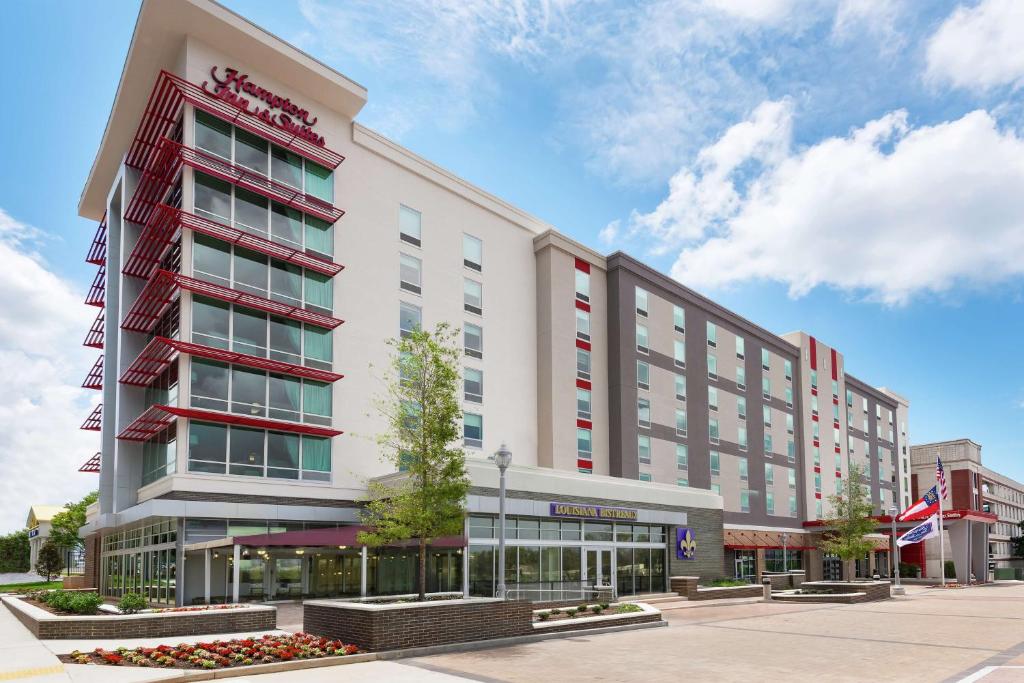 a rendering of the front of a hotel at Hampton Inn & Suites Atlanta Buckhead Place in Atlanta