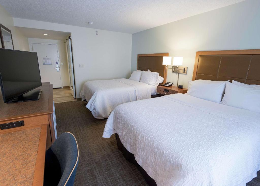 Hampton Inn Boca Raton - Kamer Met 2 Queensize Bedden – Niet-roken