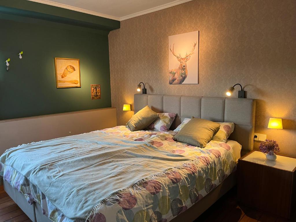 Ein Bett oder Betten in einem Zimmer der Unterkunft Ferienhaus Brinker Bleibe