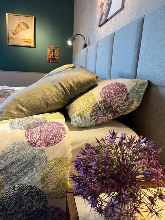 Ein Bett oder Betten in einem Zimmer der Unterkunft Ferienhaus Brinker Bleibe