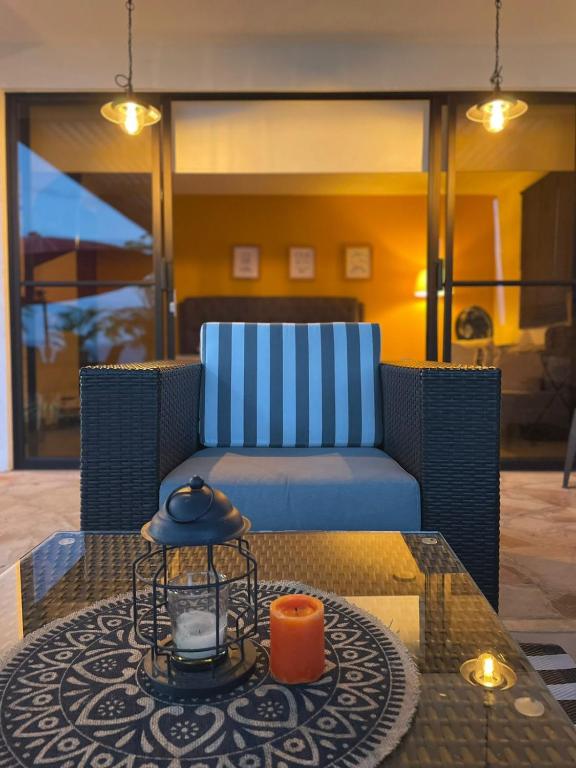 Khu vực ghế ngồi tại LUZ DE LUNA mesa de los santos house