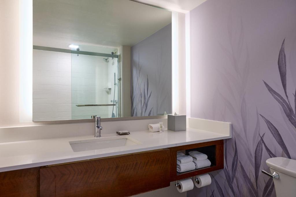 Koupelna v ubytování Hanover Marriott