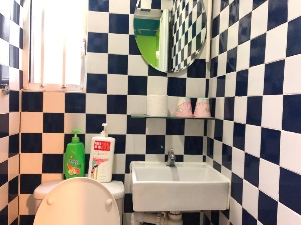 Koupelna v ubytování 香港名都商务旅馆 Ming Du Guesthouse