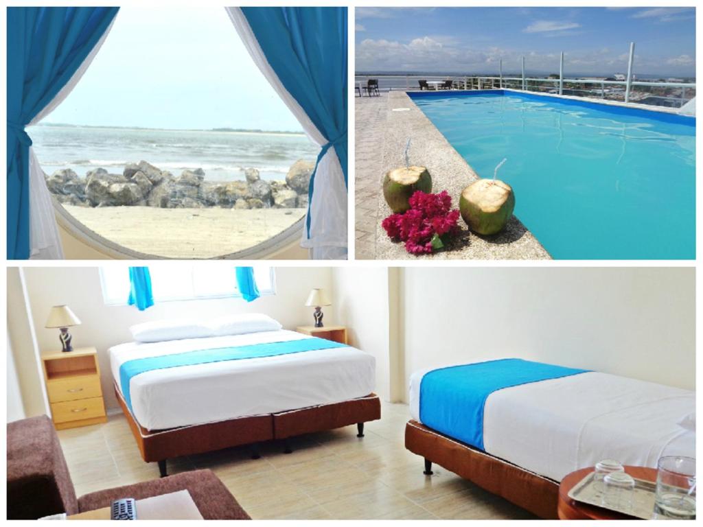 Bazén v ubytování Hotel Crucero nebo v jeho okolí