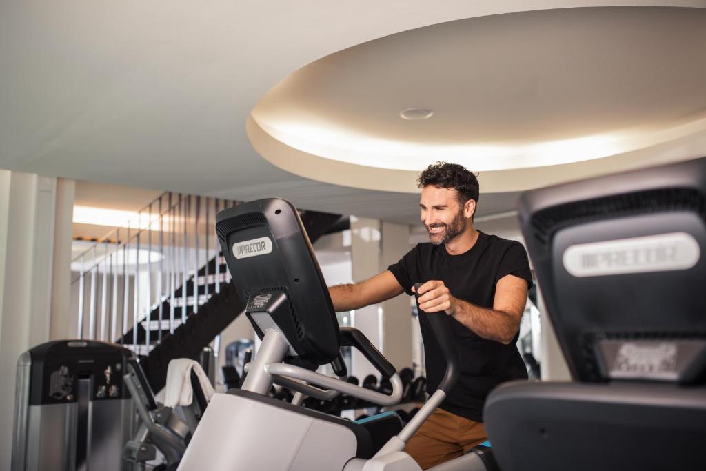 Fitness centrum a/nebo fitness zařízení v ubytování Das Schloss an der Eisenstrasse
