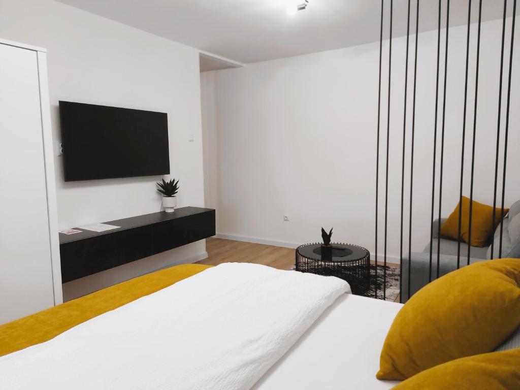 Postel nebo postele na pokoji v ubytování Apartment 4Leafe - Self check-in
