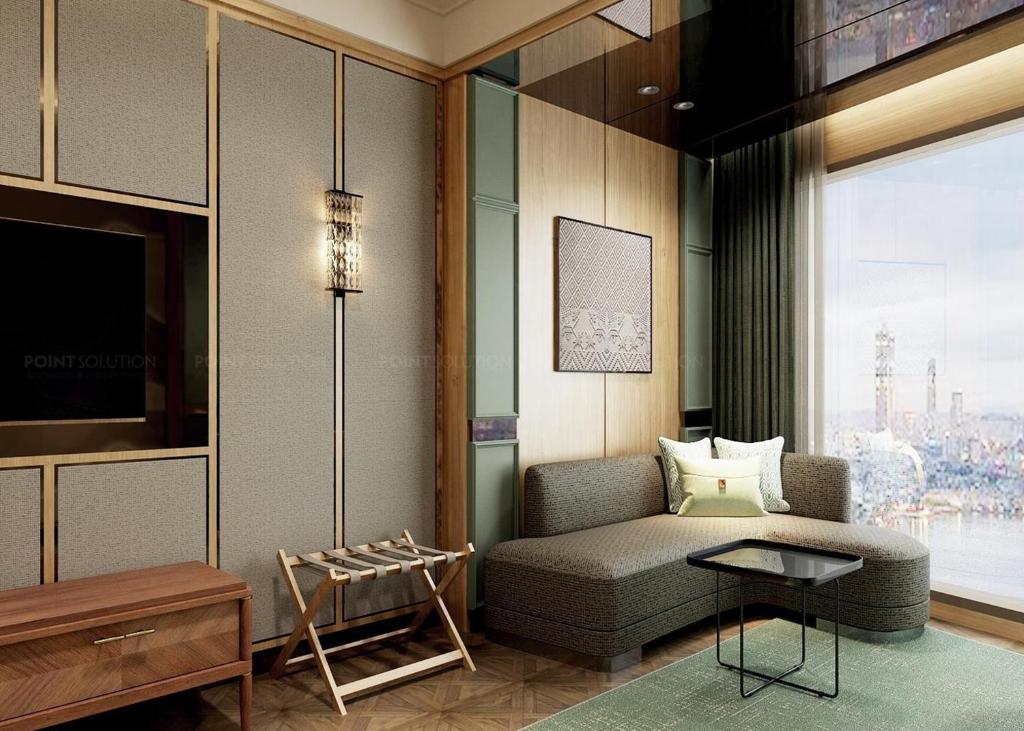 Posezení v ubytování La Passion Hanoi Hotel & Spa