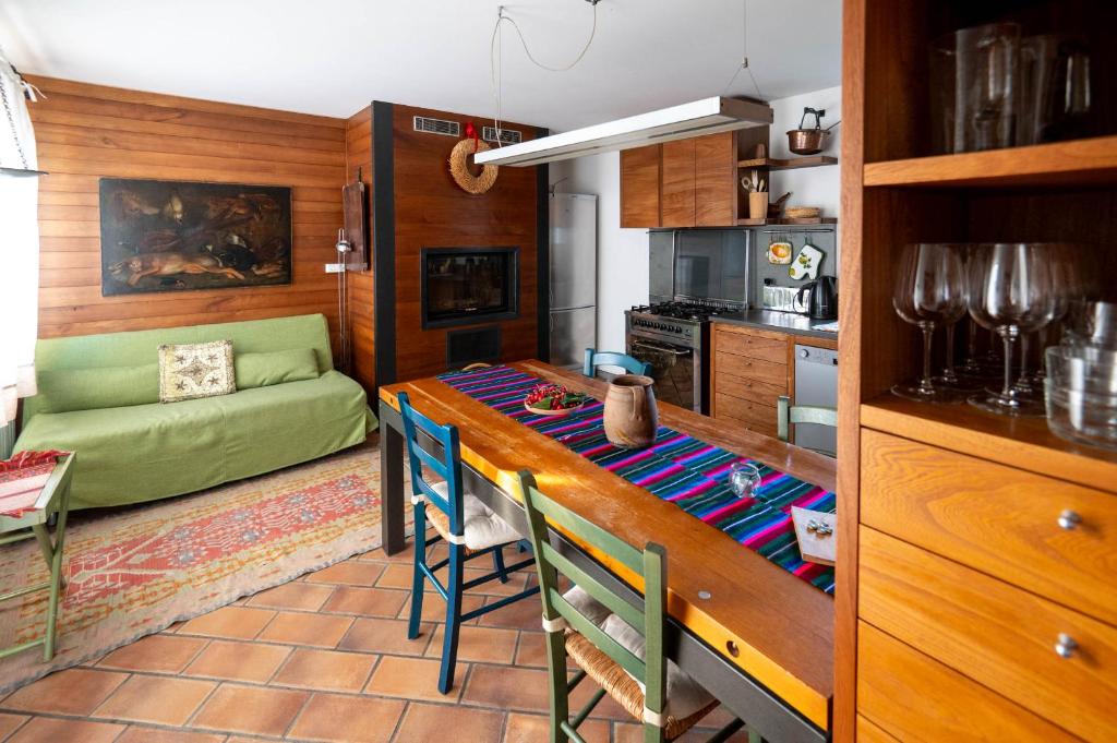 Kuchyň nebo kuchyňský kout v ubytování Agriturismo Terre Bianche