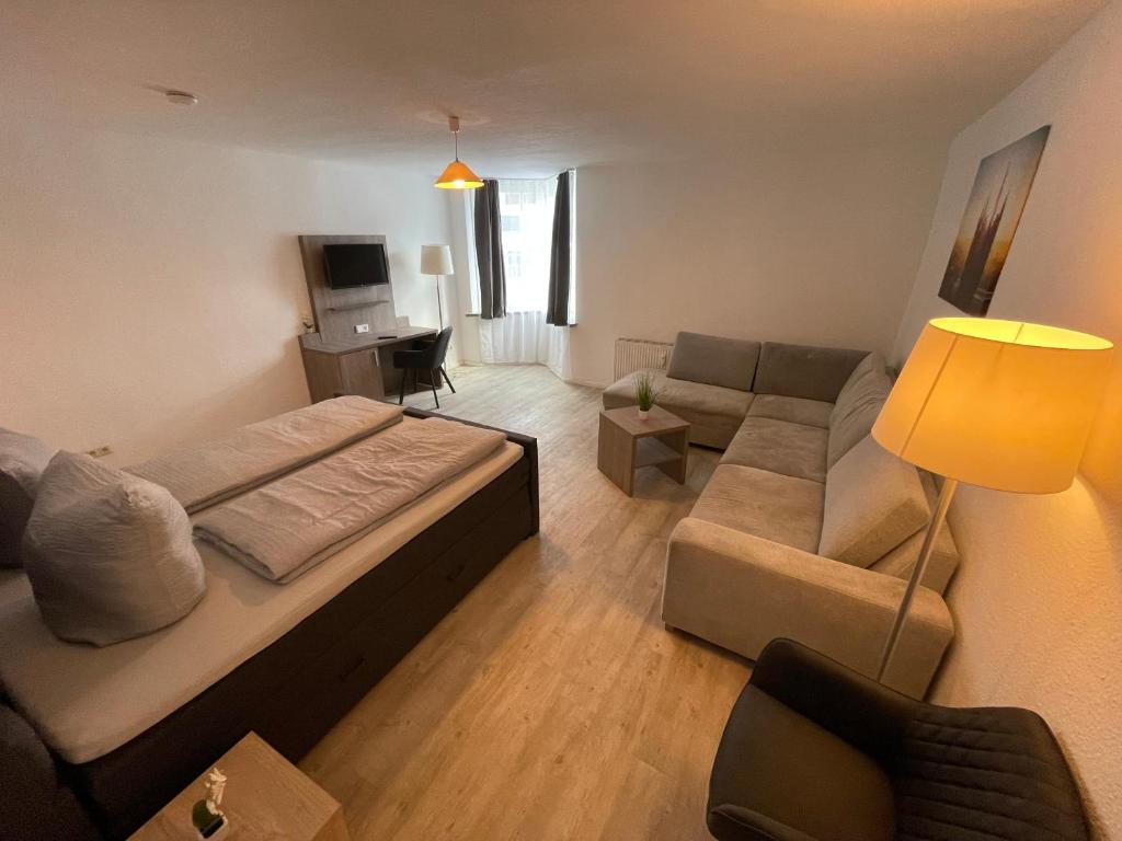 Posezení v ubytování Semlow Appartements