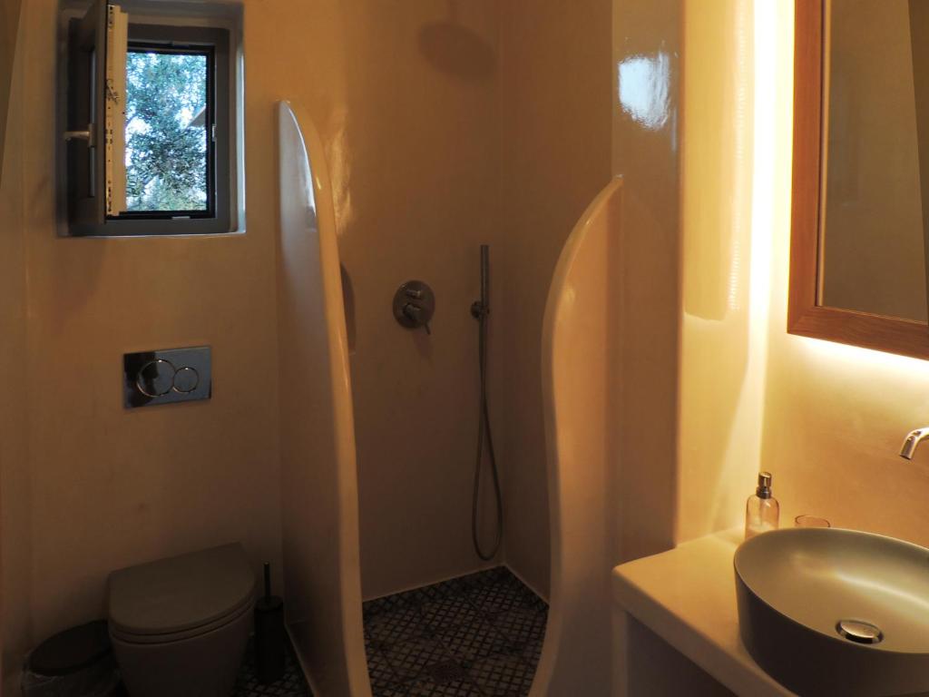 Koupelna v ubytování Villa Apaggio Santorini
